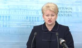 Prezidentė: &quot;Noriu tikėti, kad radome kompromisą&quot; (video)