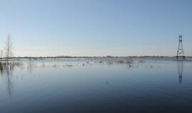 Šilutės rajono keliuose kyla vandens lygis