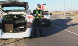 Pareigūno treniruotė baigėsi griovyje