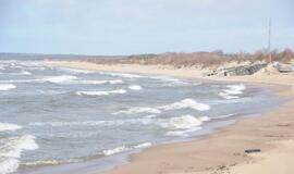 Audrų nuniokoti Klaipėdos paplūdimiai