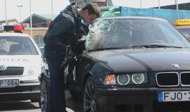 BMW ir sunkvežimio avarija sudarė spūstis