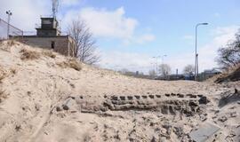 Audrų nuniokoti Klaipėdos paplūdimiai