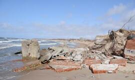 Audrų nuniokoti Klaipėdos paplūdimiai