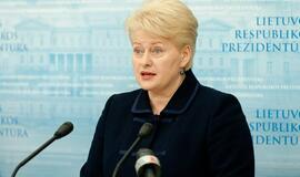 Dalia Grybauskaitė: spekuliuoti dėl euro įvedimo datų nereikėtų