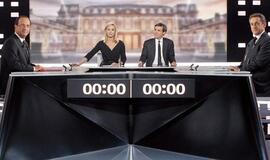 Nicolas Sarkozi ir Fransua Olandas TV debatuose negailėjo kritikos vienas kitam