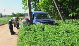 Miręs vairuotojas važiavo dar pusę kilometro