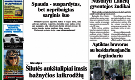 Spaudos dieną - dar vienas pažadas