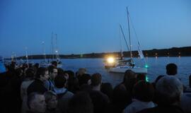 Laivų paradas nušvietė Klaipėdą