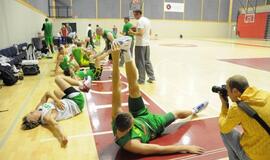 Lietuvos krepšinio rinktinės treniruotė Klaipėdoje