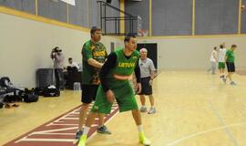 Lietuvos krepšinio rinktinės treniruotė Klaipėdoje