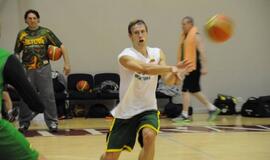 Lietuvos krepšinio rinktinės treniruotė Klaipėdoje