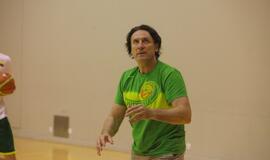 Lietuvos rinktinės krepšininkų treniruotė Klaipėdoje