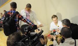 Lietuvos krepšinio rinktinės treniruotė Klaipėdoje