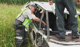 Po avarijos neblaivus ekipažas atsidūrė ligoninėje