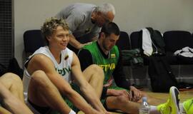 Lietuvos krepšinio rinktinės treniruotė Klaipėdoje