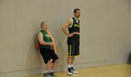 Lietuvos krepšinio rinktinės treniruotė Klaipėdoje