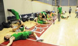 Lietuvos krepšinio rinktinės treniruotė Klaipėdoje