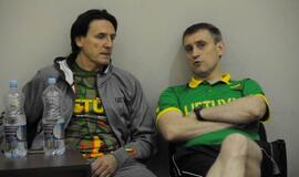 Lietuvos krepšinio rinktinės treniruotė Klaipėdoje