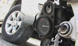 Nekaltas motociklininkas spruko iš avarijos vietos