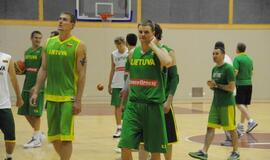 Lietuvos krepšinio rinktinės treniruotė Klaipėdoje