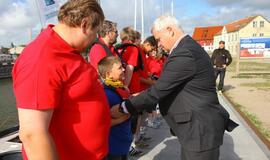 "Lietuva" išpaukia į didžiųjų burlaivių regatą