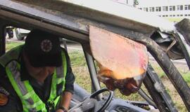 Po avarijos neblaivus ekipažas atsidūrė ligoninėje