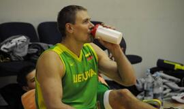 Lietuvos krepšinio rinktinės treniruotė Klaipėdoje