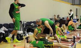 Lietuvos krepšinio rinktinės treniruotė Klaipėdoje