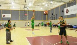 Lietuvos krepšinio rinktinės treniruotė Klaipėdoje