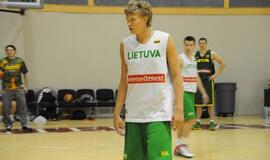 Lietuvos krepšinio rinktinės treniruotė Klaipėdoje