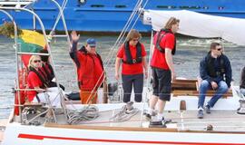 "Lietuva" išpaukia į didžiųjų burlaivių regatą