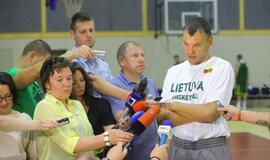 Lietuvos rinktinės krepšininkų treniruotė Klaipėdoje