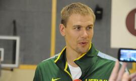 Lietuvos krepšinio rinktinės treniruotė Klaipėdoje