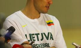Lietuvos rinktinės krepšininkų treniruotė Klaipėdoje
