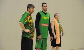 Lietuvos krepšinio rinktinės treniruotė Klaipėdoje