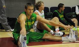 Lietuvos krepšinio rinktinės treniruotė Klaipėdoje