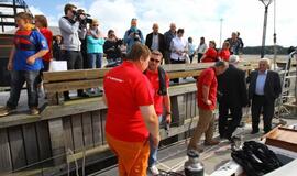 "Lietuva" išpaukia į didžiųjų burlaivių regatą