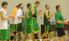 Lietuvos rinktinės krepšininkų treniruotė Klaipėdoje