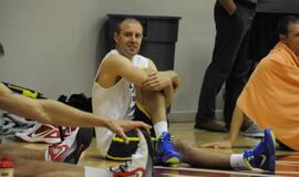 Lietuvos krepšinio rinktinės treniruotė Klaipėdoje