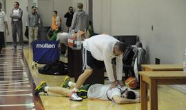 Lietuvos krepšinio rinktinės treniruotė Klaipėdoje