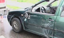 Vilkikas ir vėl prispaudė neatidų vairuotoją