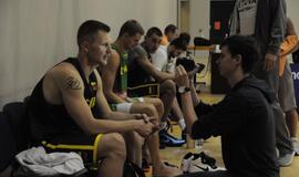 Lietuvos krepšinio rinktinės treniruotė Klaipėdoje