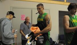 Lietuvos krepšinio rinktinės treniruotė Klaipėdoje