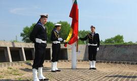 Klaipėdos piliavietėje iškilmingai pakelta vėliava