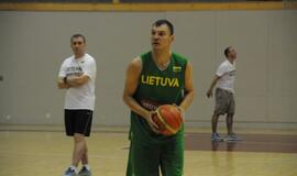 Lietuvos krepšinio rinktinės treniruotė Klaipėdoje