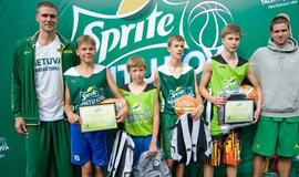 Turnyre Palangoje apsilankė A. Sabonis ir krepšinio rinktinės vyrai (video)