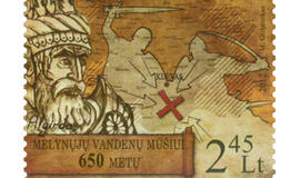 Istorinį Mėlynųjų vandenų mūšį įamžins ir pašto ženklas