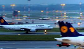 "Lufthansa" darbuotojai streikuos penktadienį