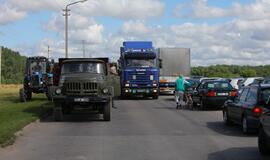 Grūdų karštinė veikia ir nieko dėtus vairuotojus