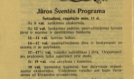 Jūros šventė 1934: saugomos kopos ir „Persil“ yra „Persil“